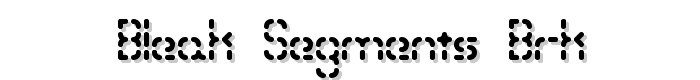 Bleak Segments BRK font